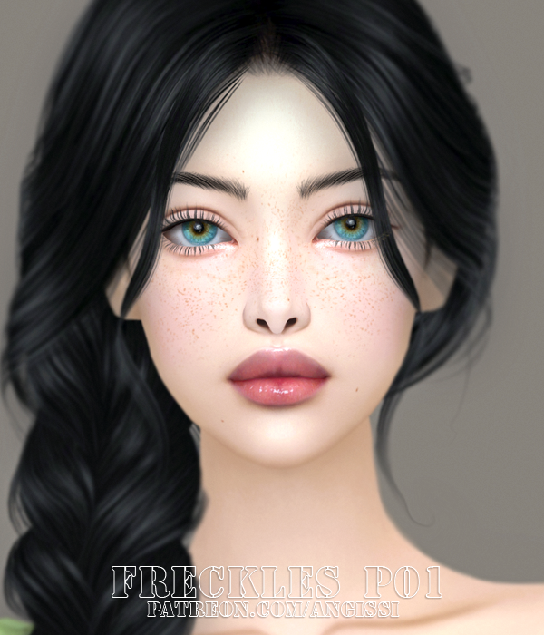 Freckles P01 By ANGISSI для Симс 4. Скачать мод