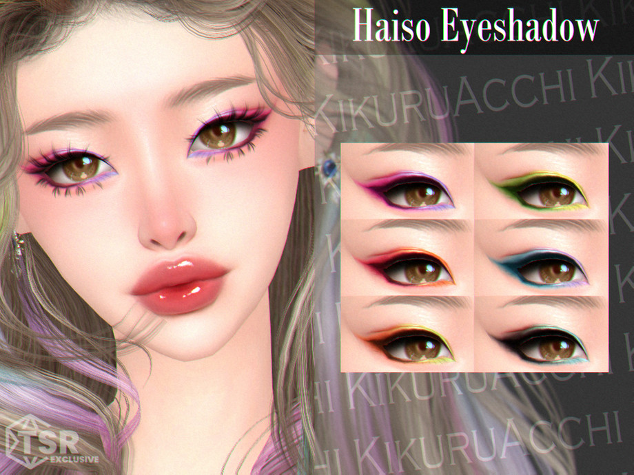 Haiso Eyeshadow для Симс 4. Скачать мод