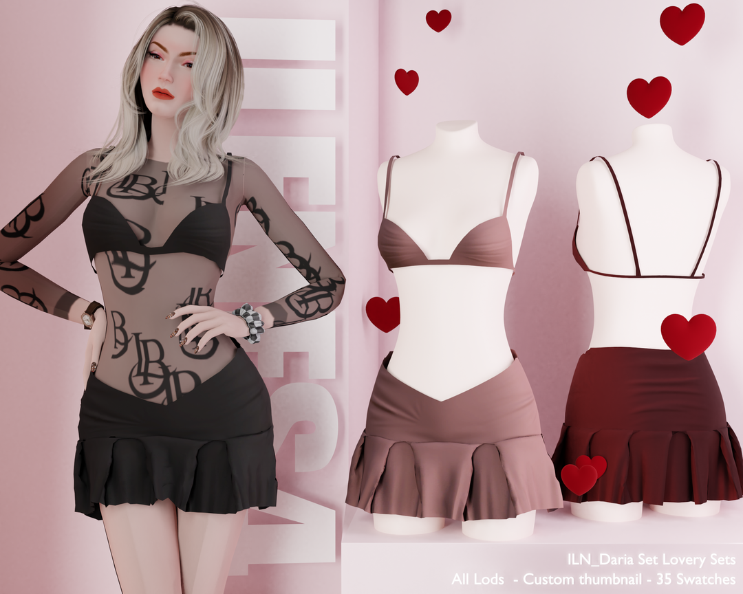 ILN. Daria Set для Симс 4. Скачать мод