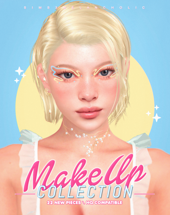 Коллекция косметики - MAKEUP COLLECTION for LADIES для Симс 4. Скачать мод