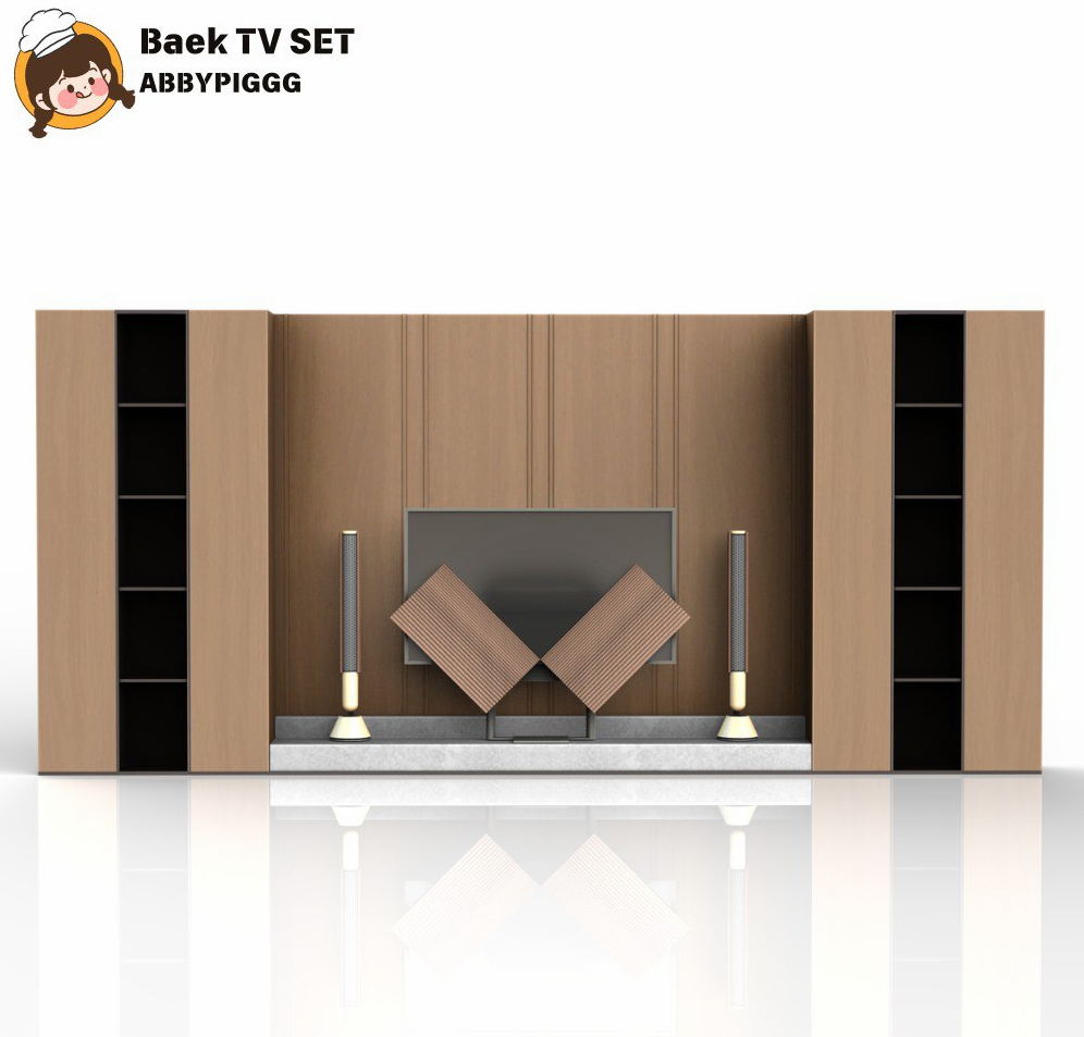 KUKU_13SIMS - Baek TV Set 3CC для Симс 4. Скачать мод