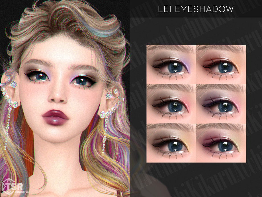 Lei Eyeshadow для Симс 4. Скачать мод
