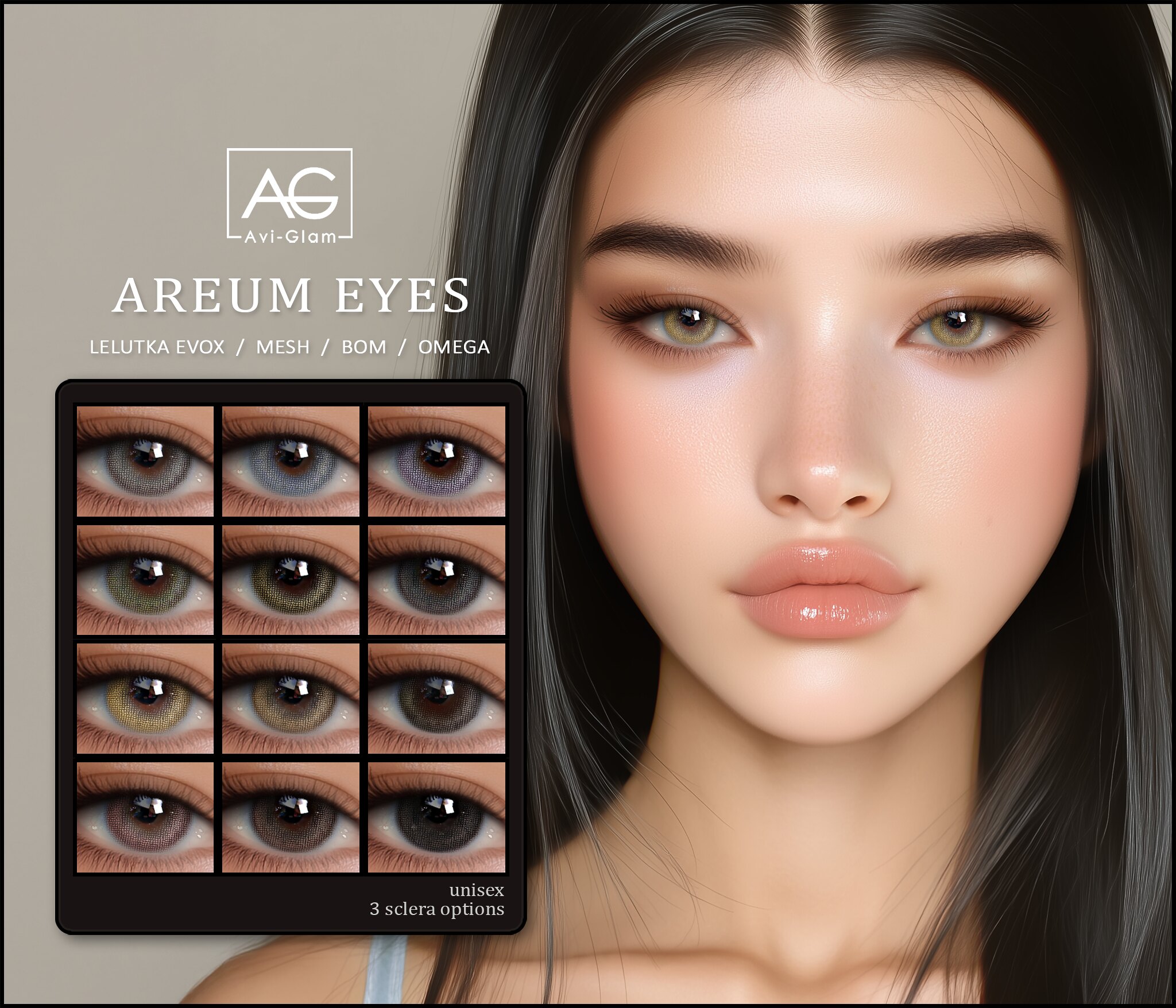 👁️Линзы - Areum Eyes для Симс 4. Скачать мод
