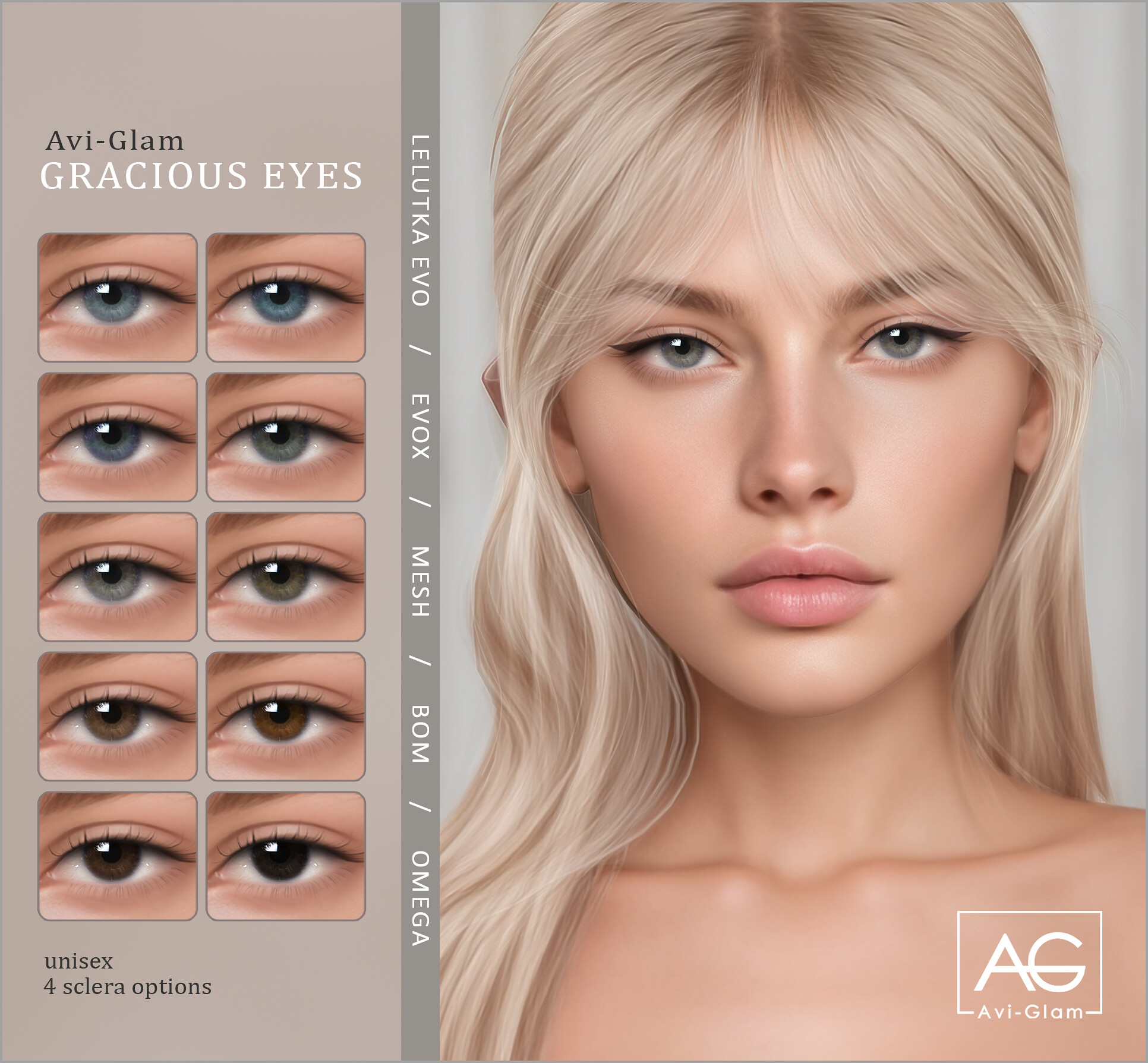 👁️Линзы - Gracious Eyes для Симс 4. Скачать мод