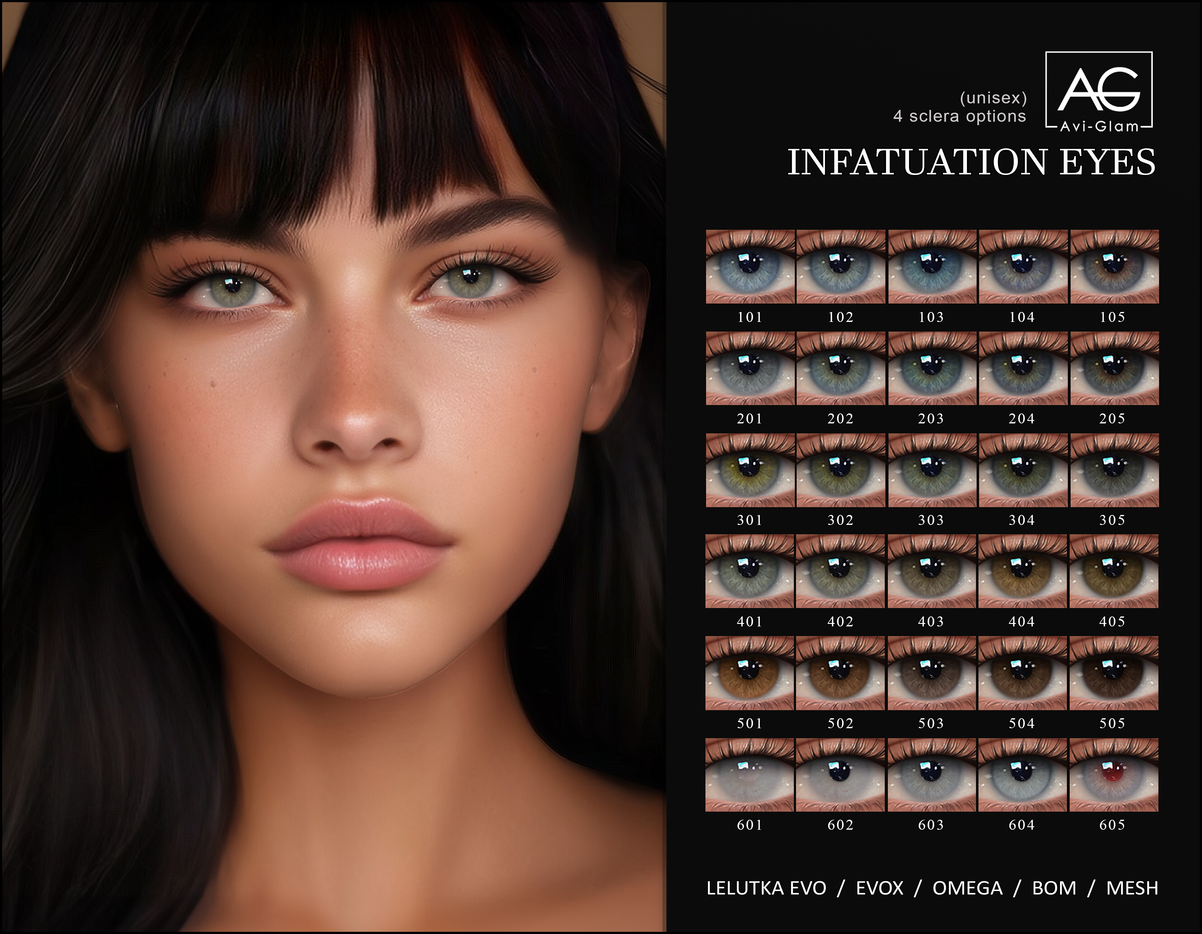 👁️Линзы - Infatuation Eyes для Симс 4. Скачать мод