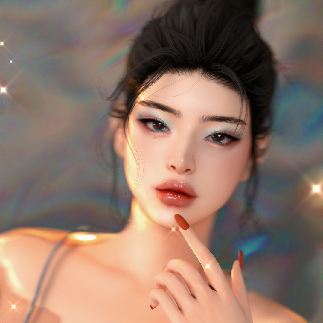 Lipstick S2 / Eyeshadow L1 для Симс 4. Скачать мод