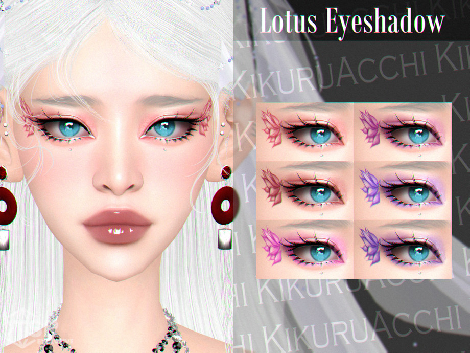 Lotus Eyeshadow для Симс 4. Скачать мод