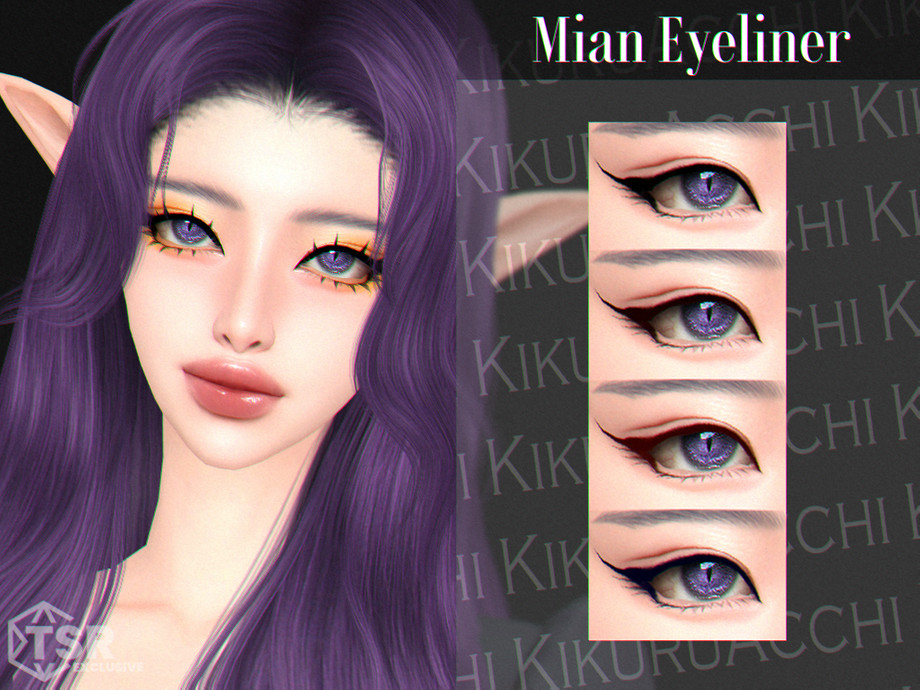 Mian Eyeliner для Симс 4. Скачать мод