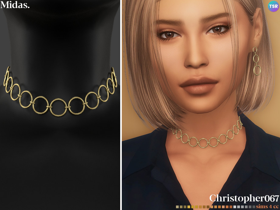 Midas Necklace для Симс 4. Скачать мод