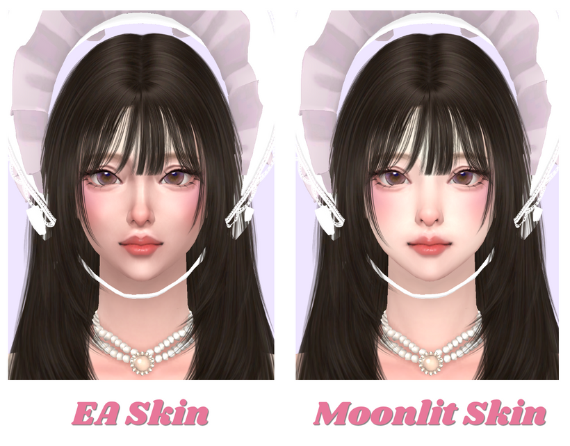 Moonlit Skinblends [ Simtonee ] для Симс 4. Скачать мод