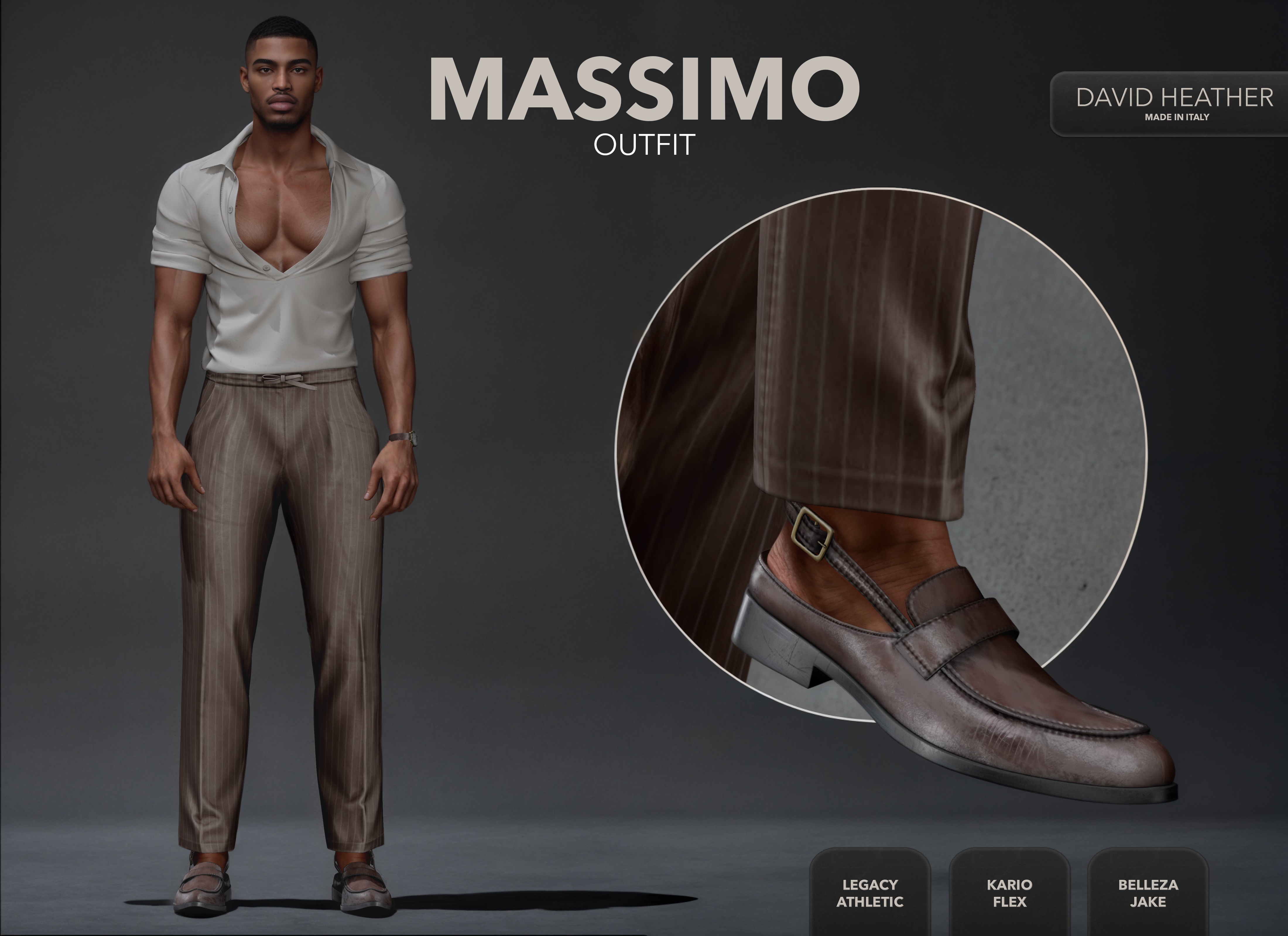 Мужской аутфит - Massimo Outfit для Симс 4. Скачать мод