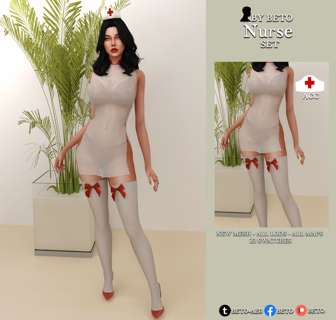 Nurse - SET для Симс 4. Скачать мод