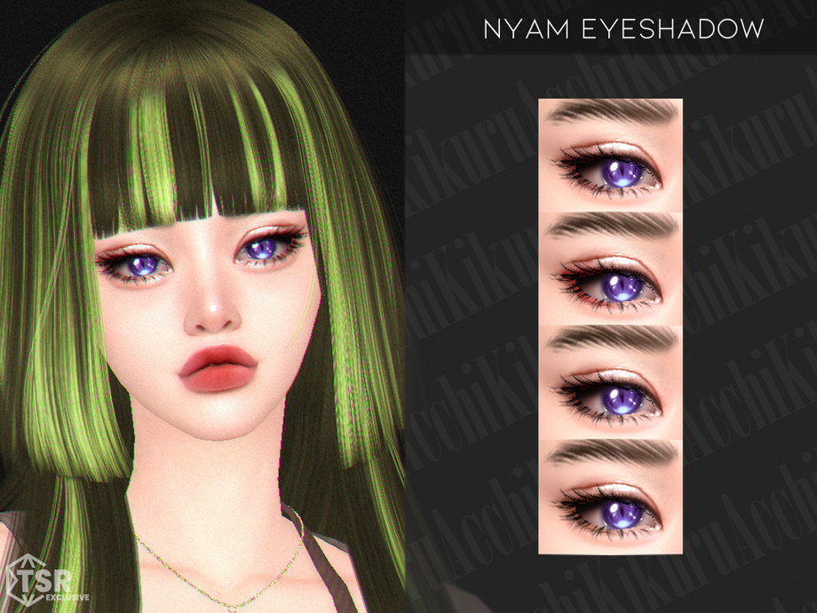 Nyam Eyeshadow для Симс 4. Скачать мод