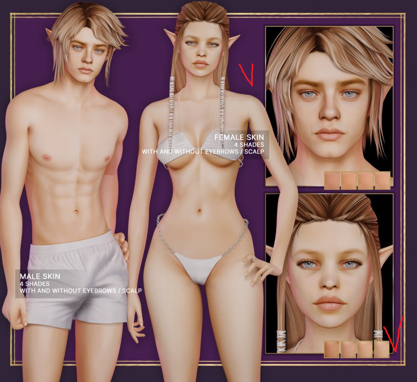 One Of These Days - Triforce Of Lust Princess Skins для Симс 4. Скачать мод