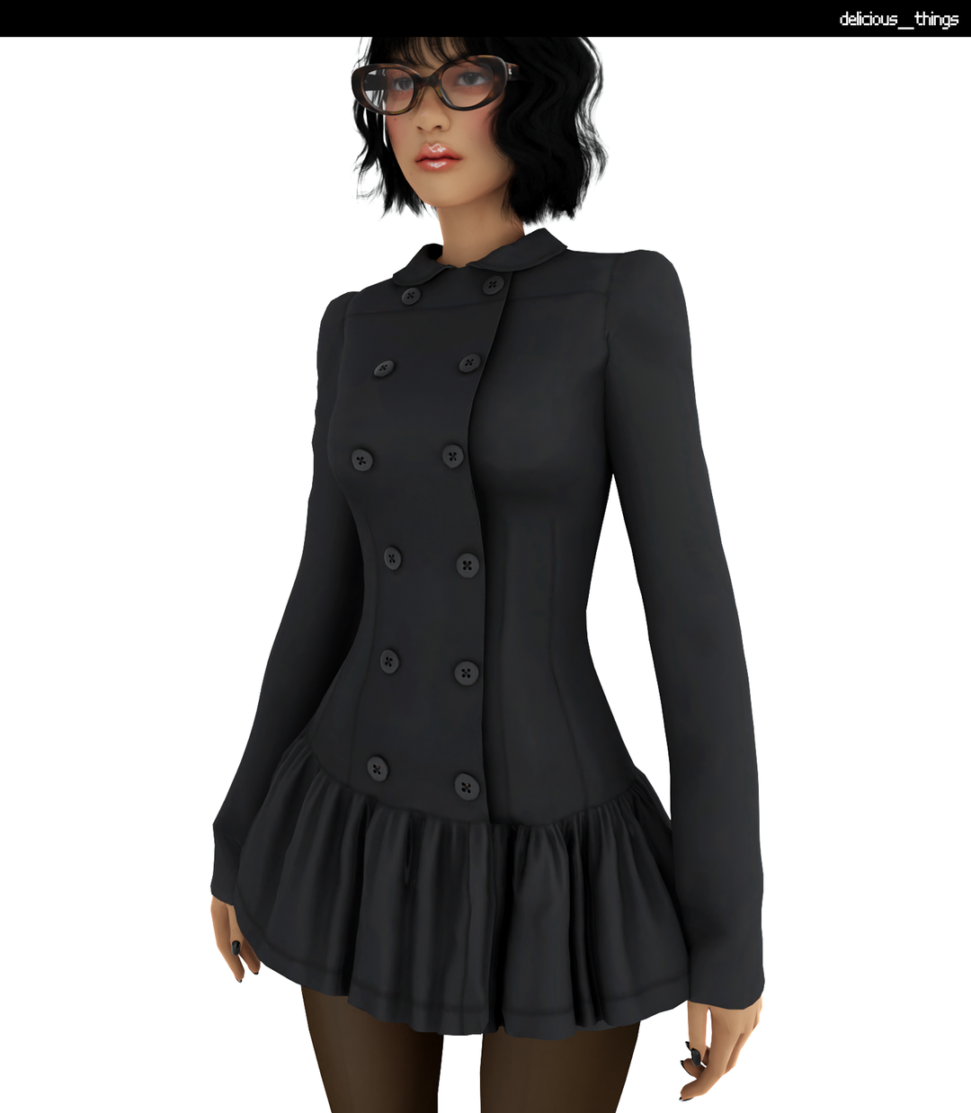 peachy den romy dress для Симс 4. Скачать мод