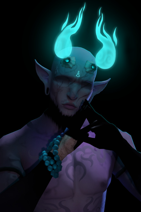 Пламенные рога "Commission: Specter Horns" для Симс 4 для Симс 4. Скачать мод