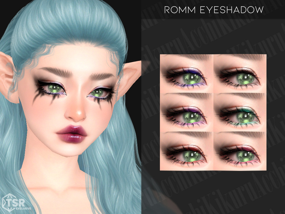 Romm Eyeshadow для Симс 4. Скачать мод