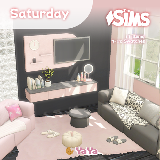 Saturday - Yaya_Sims для Симс 4. Скачать мод