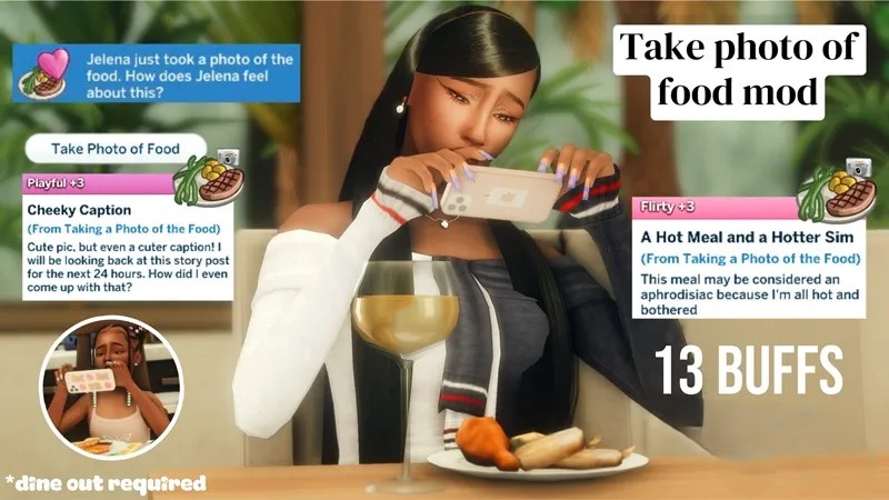 Сфотографировать Блюдо "the-food-mod" для Симс 4 для Симс 4. Скачать мод