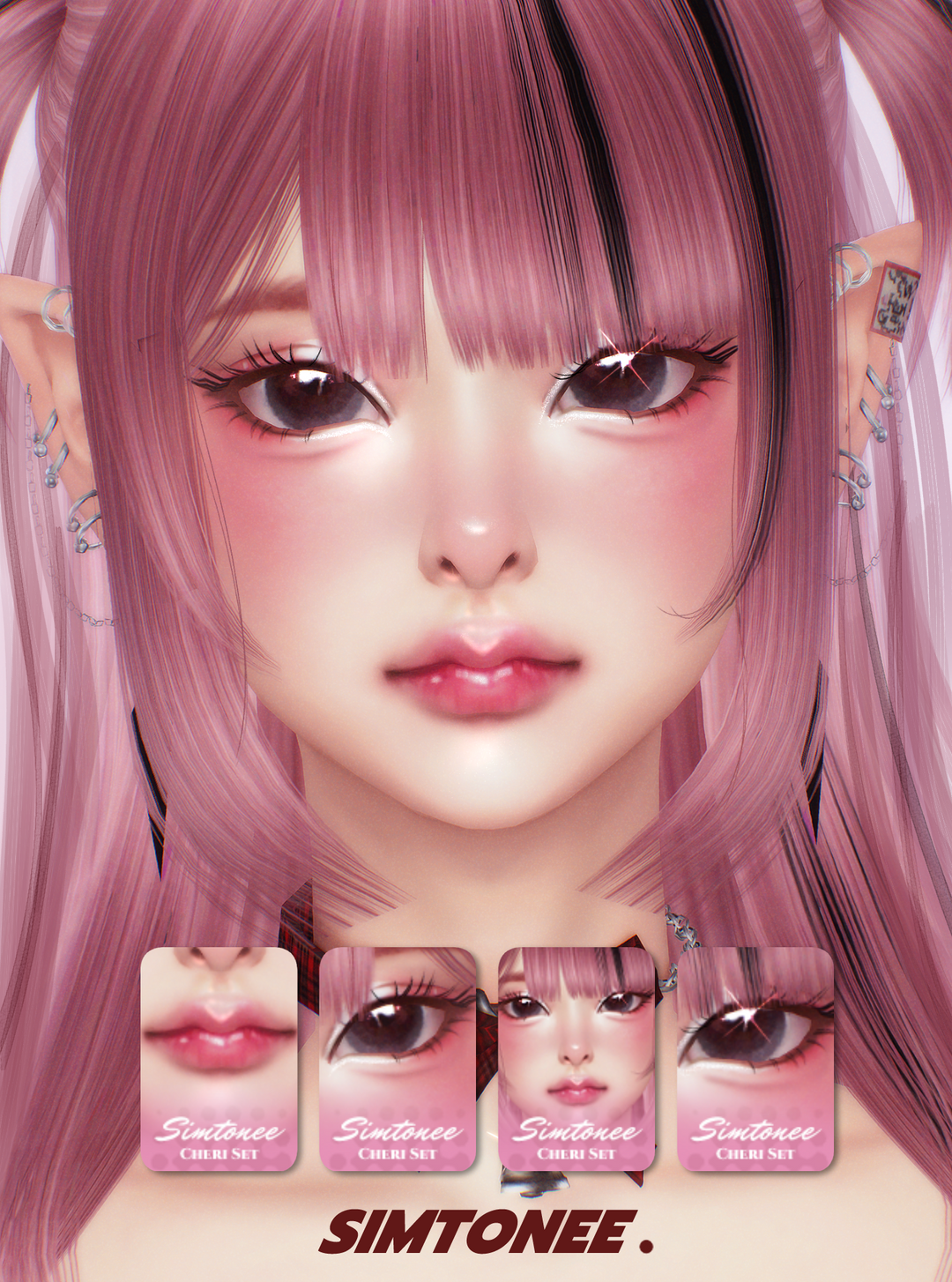 Simtonee Cherὶ Set  для Симс 4. Скачать мод