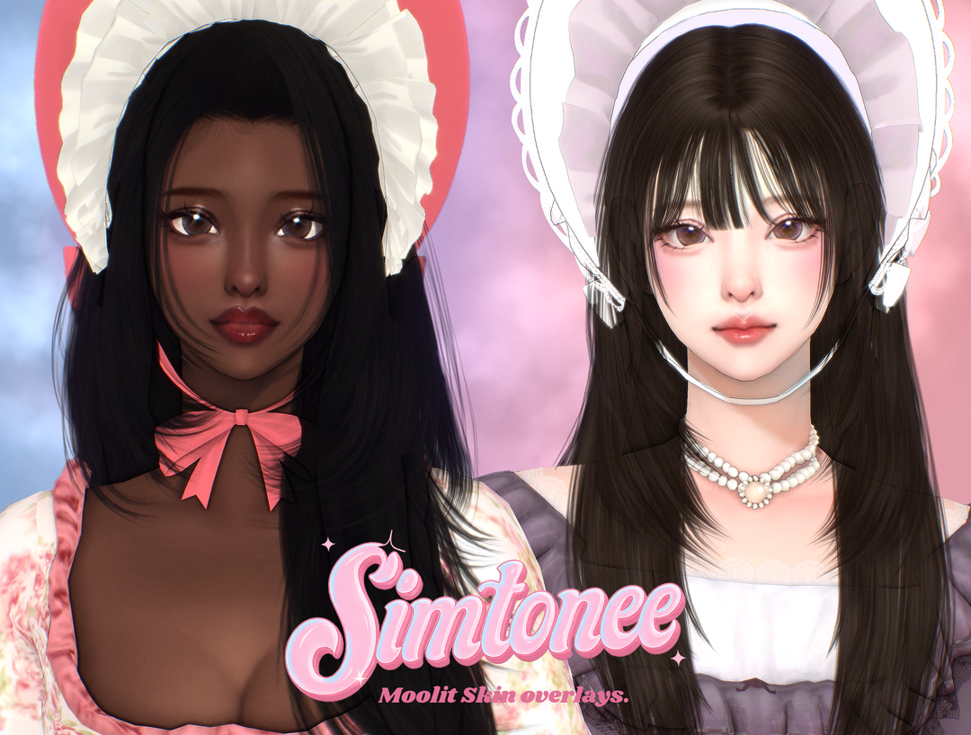 Скинтон - Moonlit Skinblends для Симс 4. Скачать мод