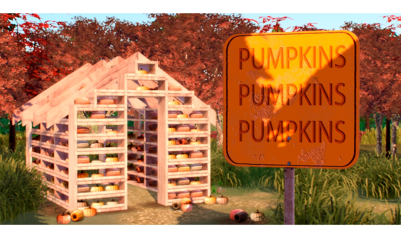 🎃SymphonySims - Pumpking set🎃 для Симс 4. Скачать мод