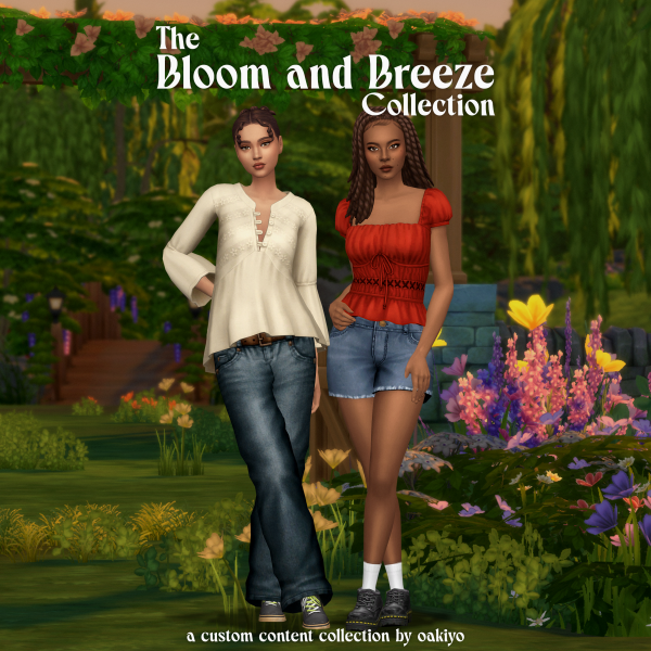 The Bloom and Breeze Collection для Симс 4. Скачать мод