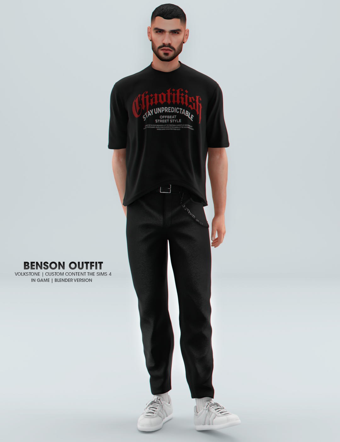 Volkstone Benson Outfit для Симс 4. Скачать мод