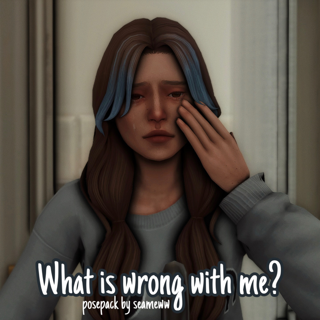 what is wrong with me? posepack для Симс 4. Скачать мод