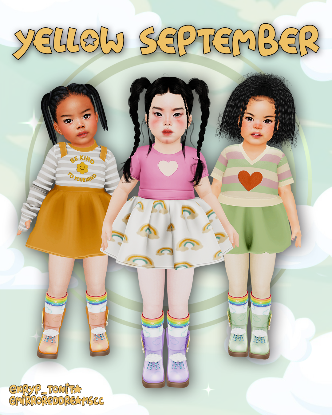 Yellow September – Kryptonita Mini Collection для Симс 4. Скачать мод