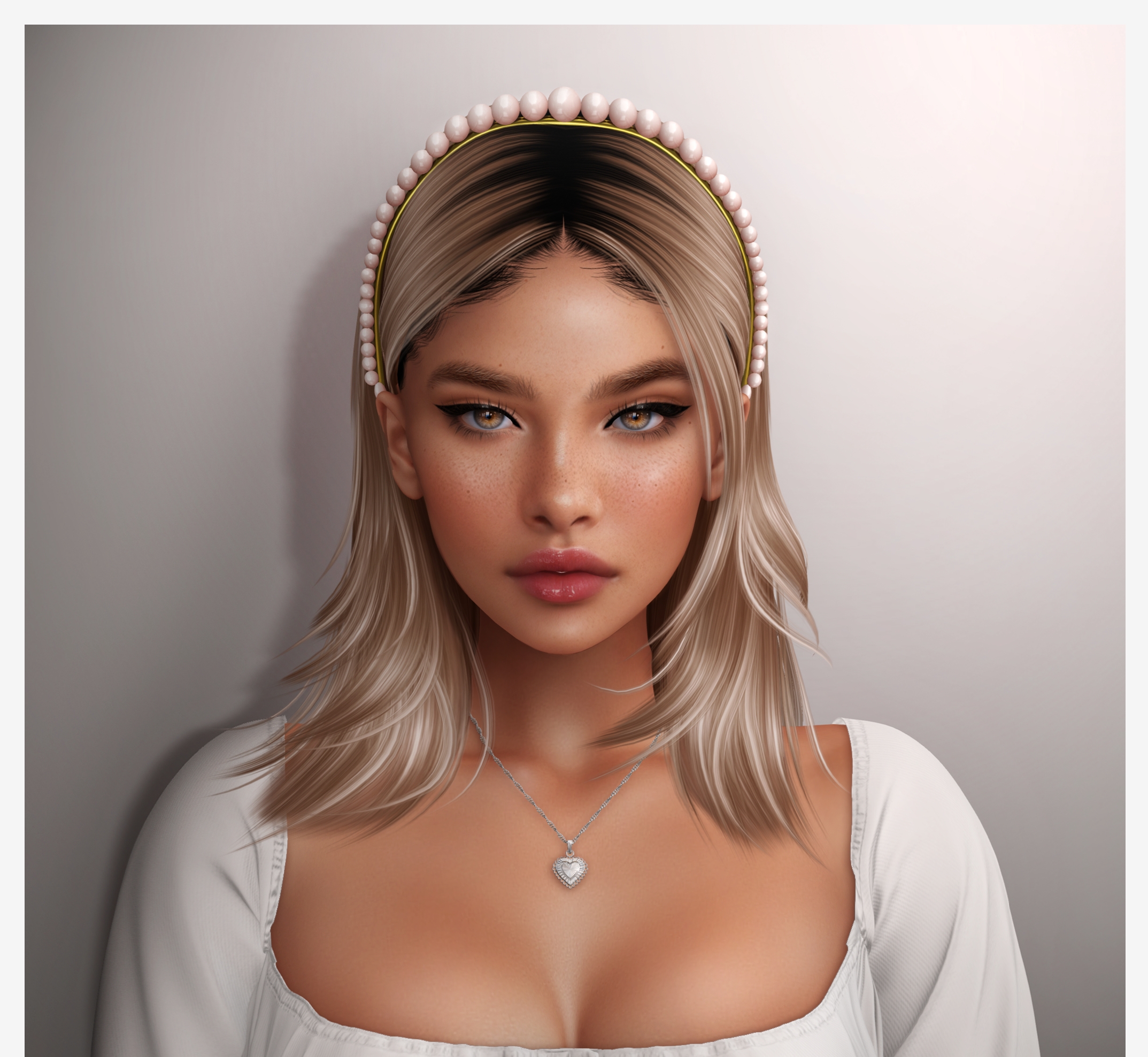 Женская прическа и ободок - Ellie Style 1 для Симс 4. Скачать мод
