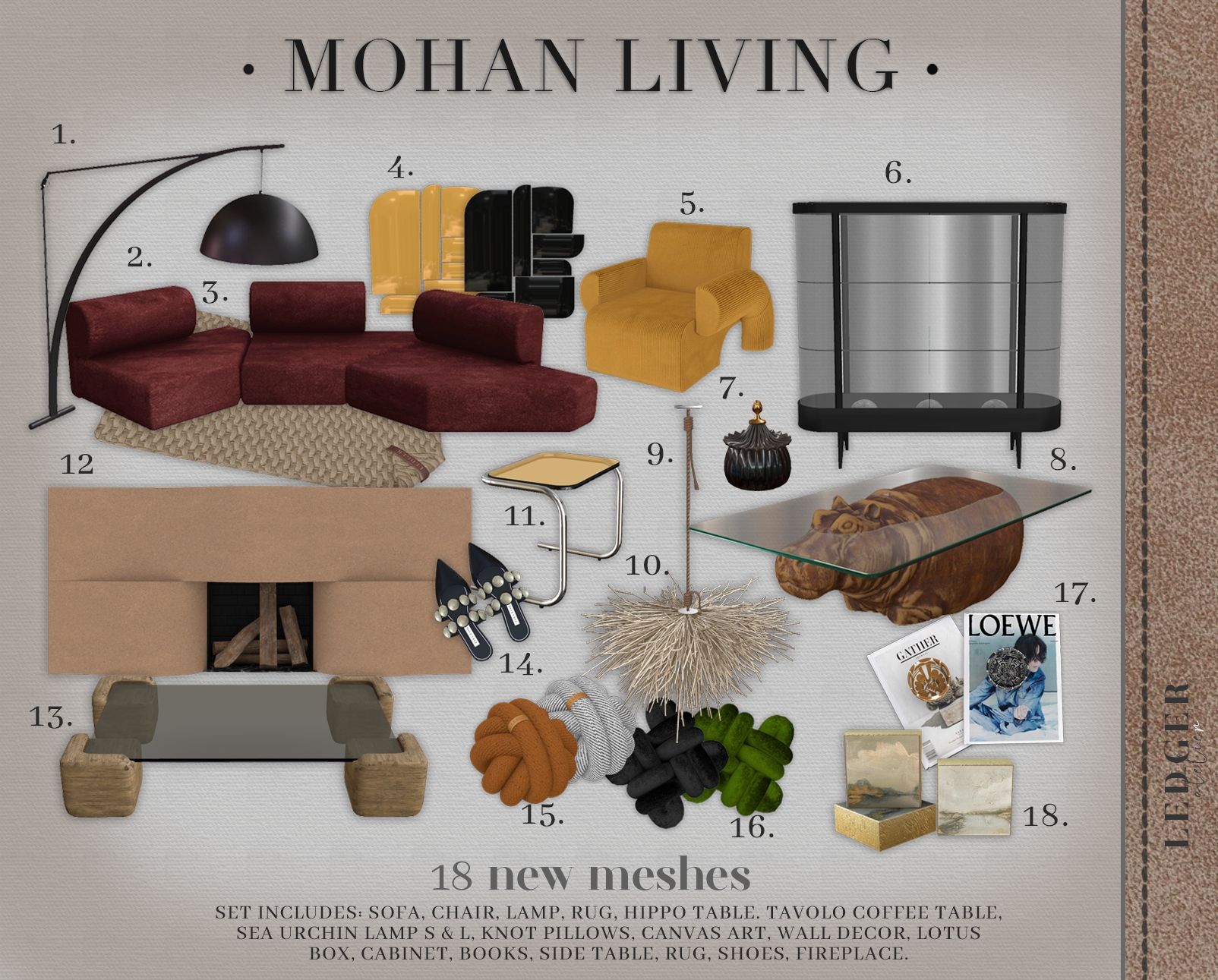 • Mohan Living • для Симс 4. Скачать мод