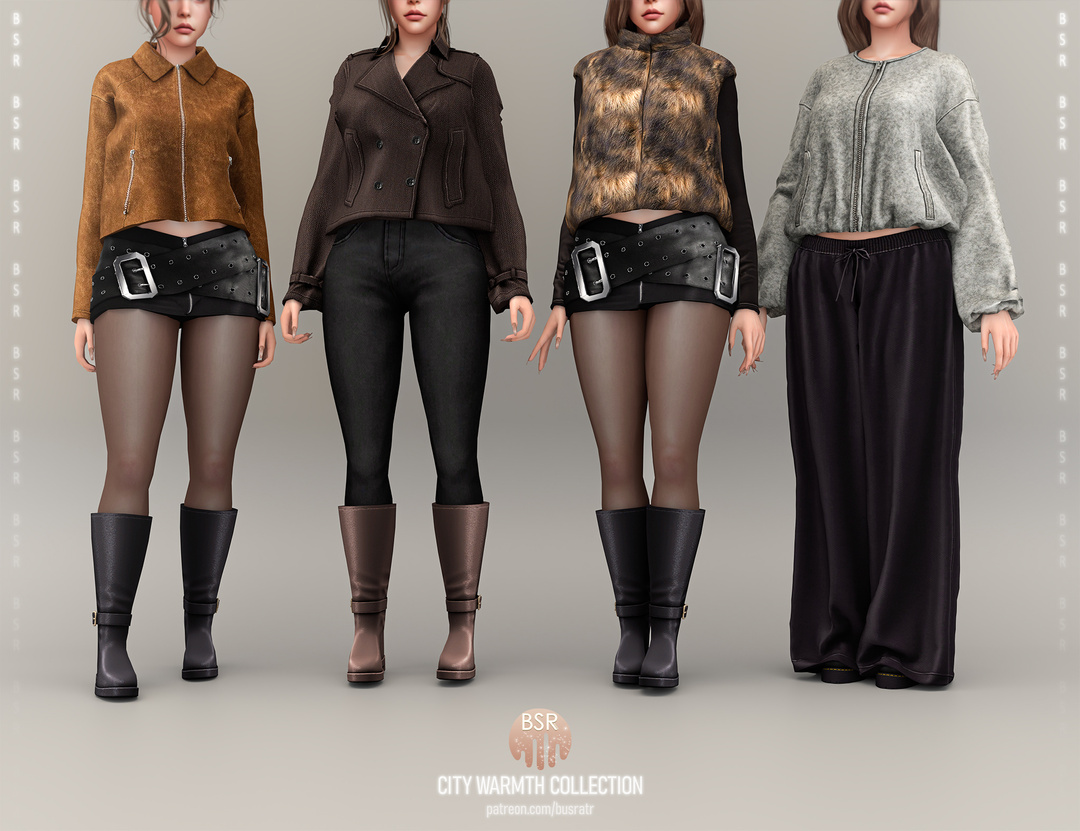 BusraTR - City Warmth Collection для Симс 4. Скачать мод