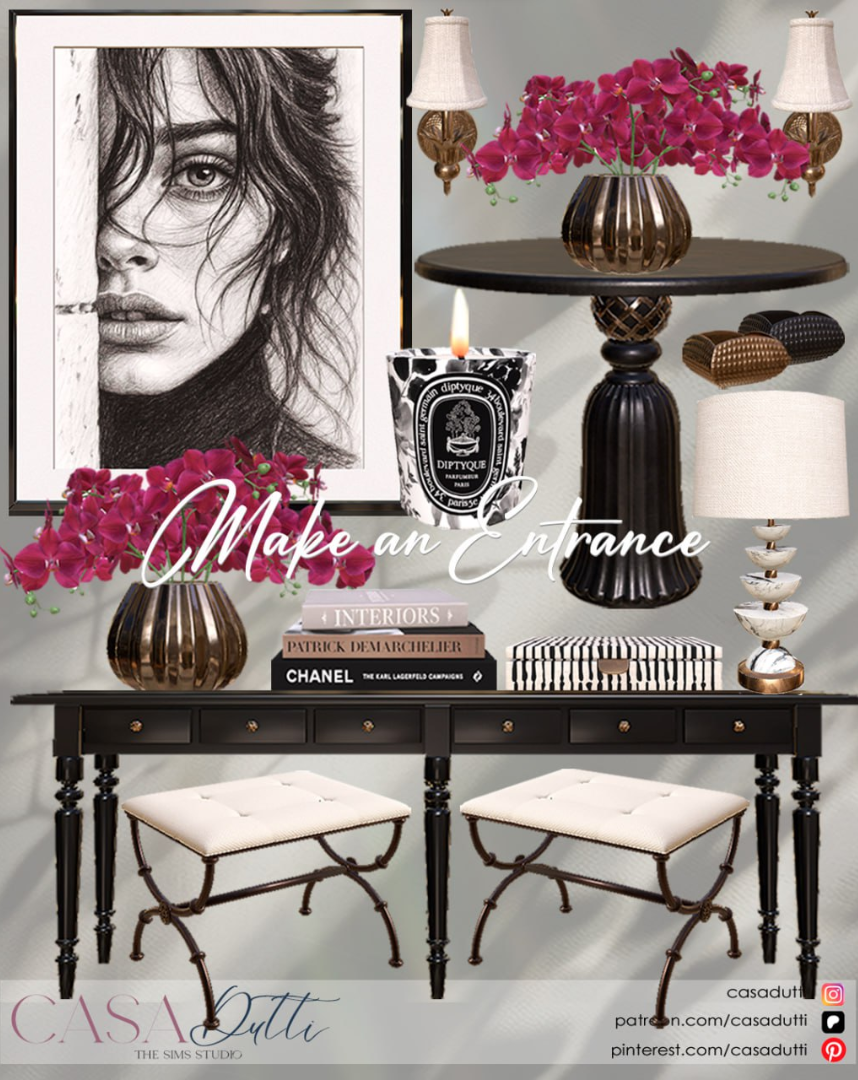 🖤Casa Dutti - Make an Entrance🖤 для Симс 4. Скачать мод