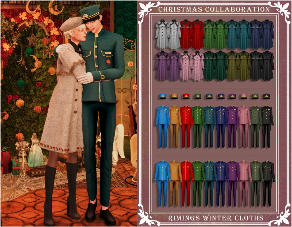 🎅🏻 CHRISTMAS COLLABORATION 🎄🎁 by Rimings для Симс 4. Скачать мод