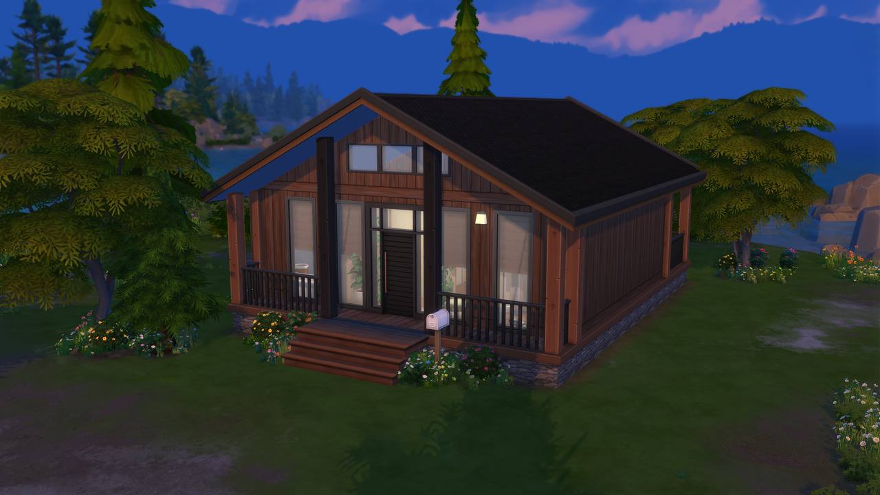 Дом у озера (NO CC) для Симс 4. Скачать мод  Дом у озера (NO CC) для Симс 4. Скачать мод