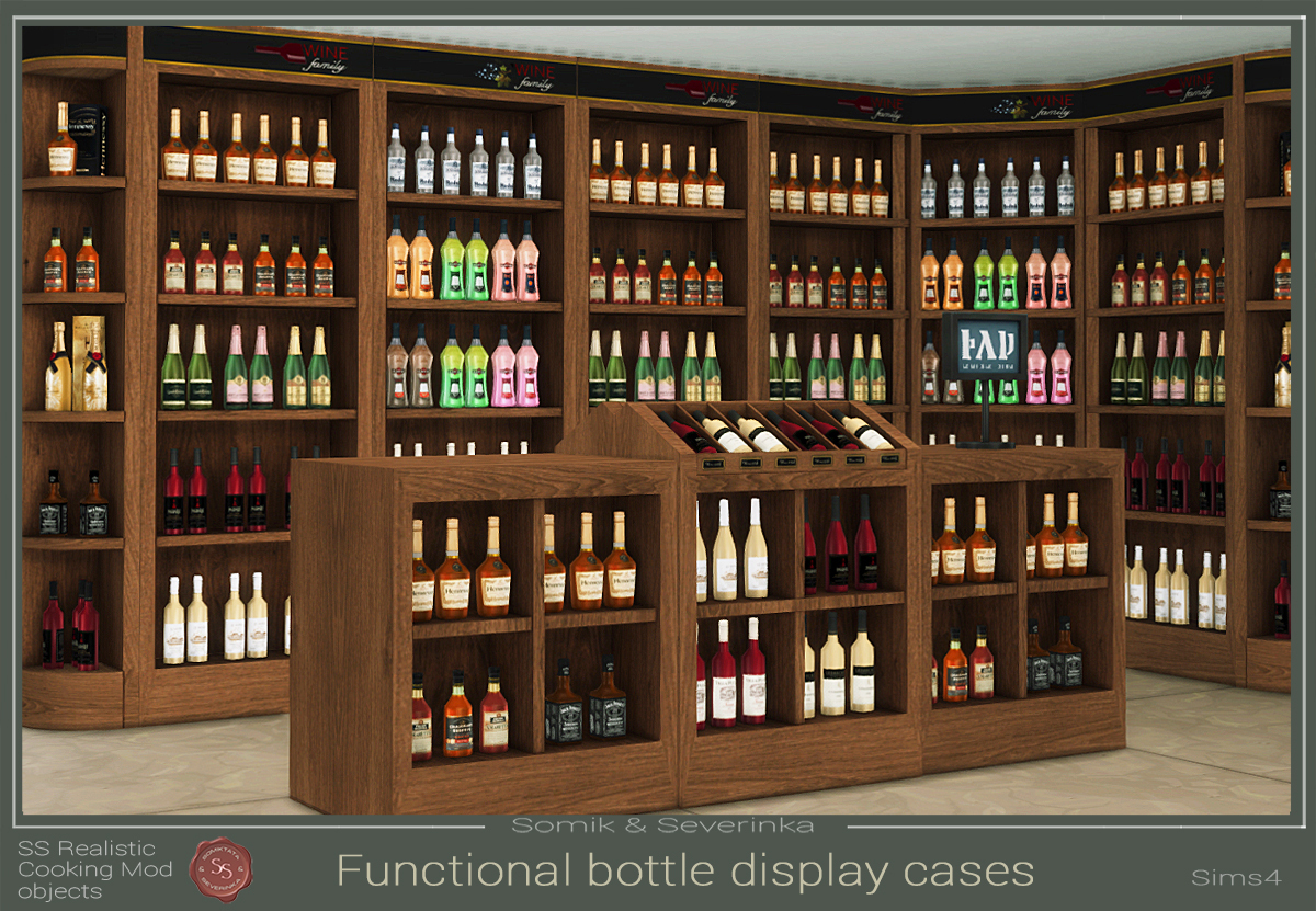 Functional Shelves for the Store для Симс 4. Скачать мод