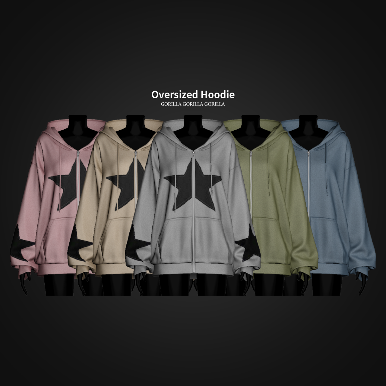Худи - Oversized Hoodie для Симс 4. Скачать мод