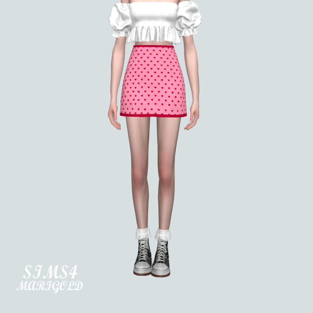 🩷Юбка - HRP Mini Skirt для Симс 4. Скачать мод