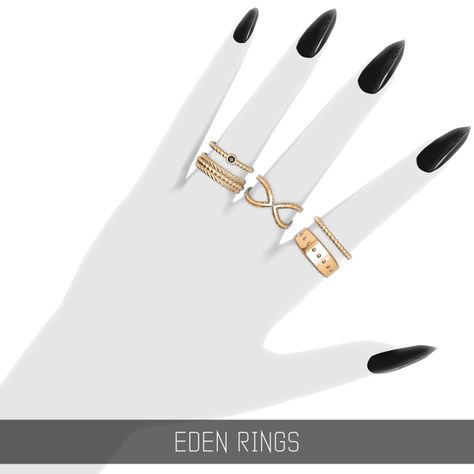 Кольца "EDEN RINGS" - SIMPLICIATY для Симс 4. Скачать мод  Кольца "EDEN RINGS" - SIMPLICIATY для Симс 4. Скачать мод