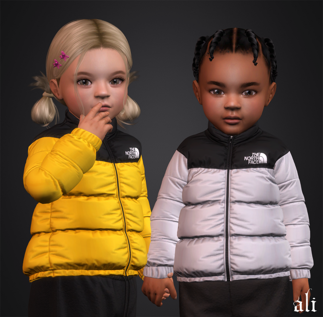 Курточка - THE NORTH FACE jacket (toddler) для Симс 4. Скачать мод