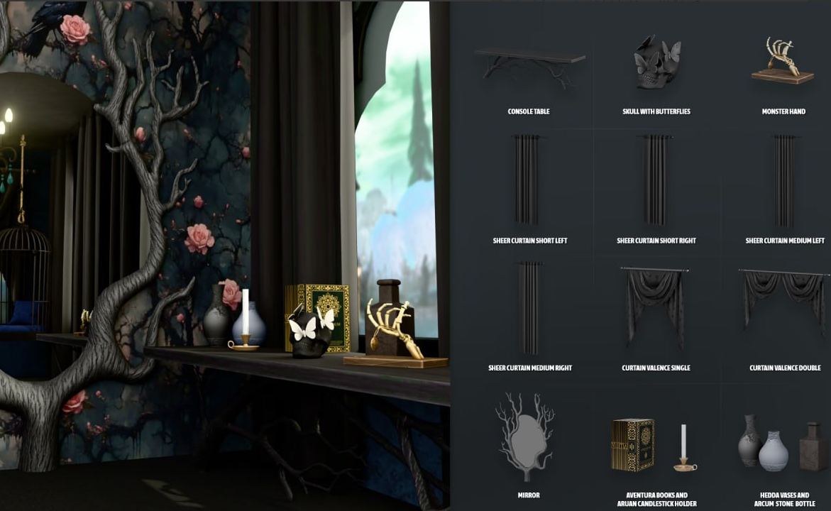 Lapanemona - Creepy Sleepy Decor - MODCO для Симс 4. Скачать мод  Lapanemona - Creepy Sleepy Decor - MODCO для Симс 4. Скачать мод