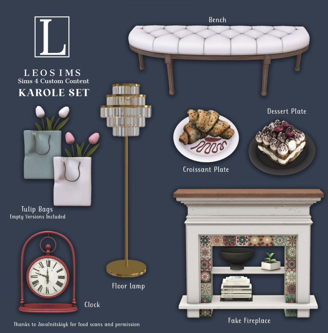 Leosims - Karole Set для Симс 4. Скачать мод