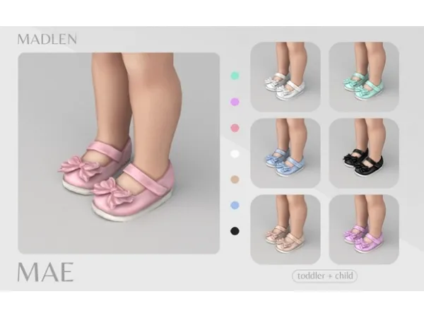 Madlen  - Mae Shoes🐭 для Симс 4. Скачать мод
