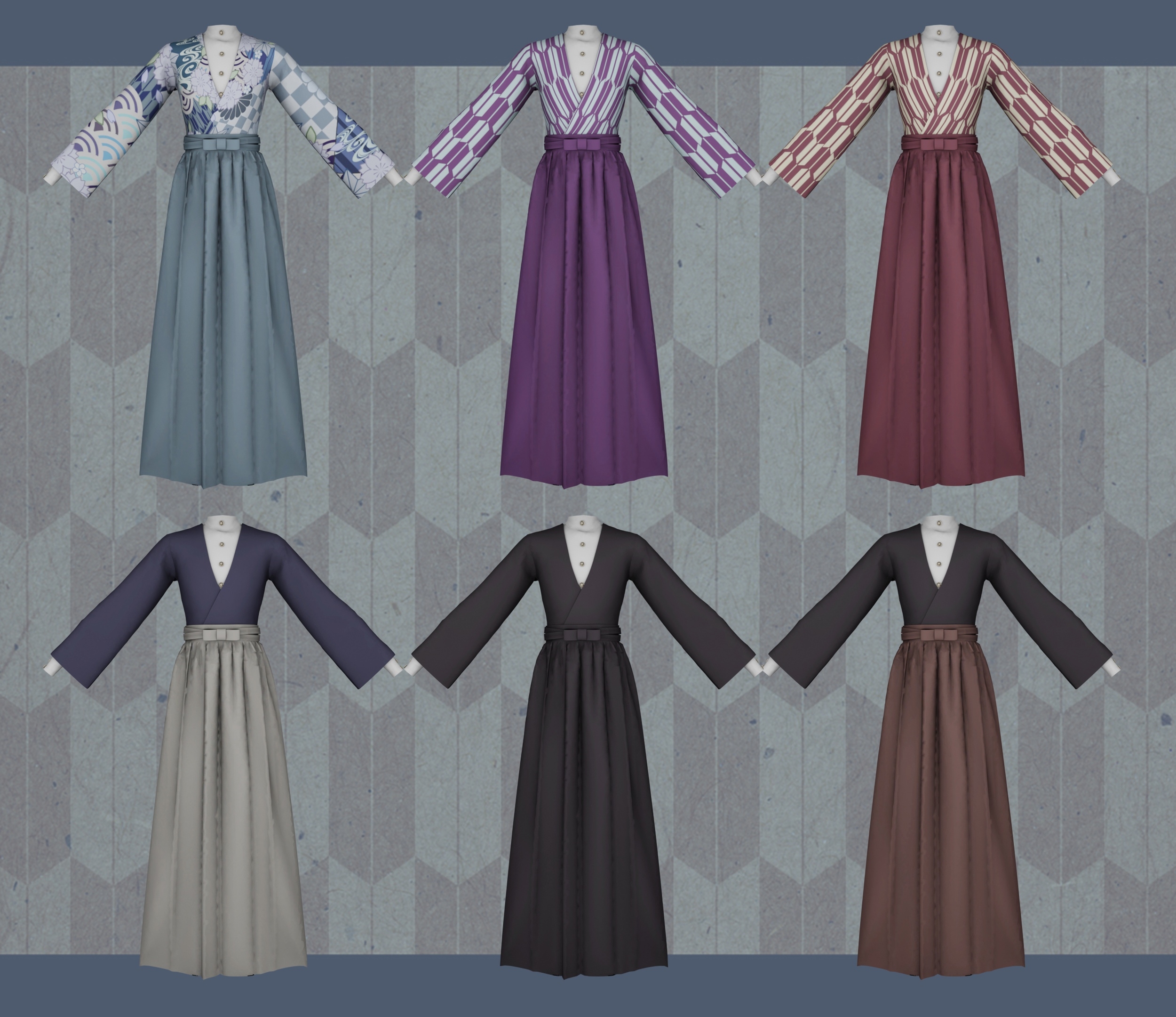 【maya】Kimono для Симс 4. Скачать мод