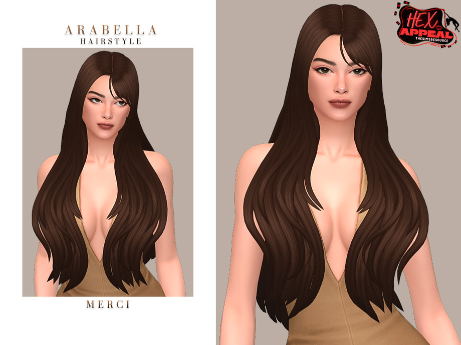 -Merci- - Hex Appeal Arabella Hairstyle для Симс 4. Скачать мод  -Merci- - Hex Appeal Arabella Hairstyle для Симс 4. Скачать мод