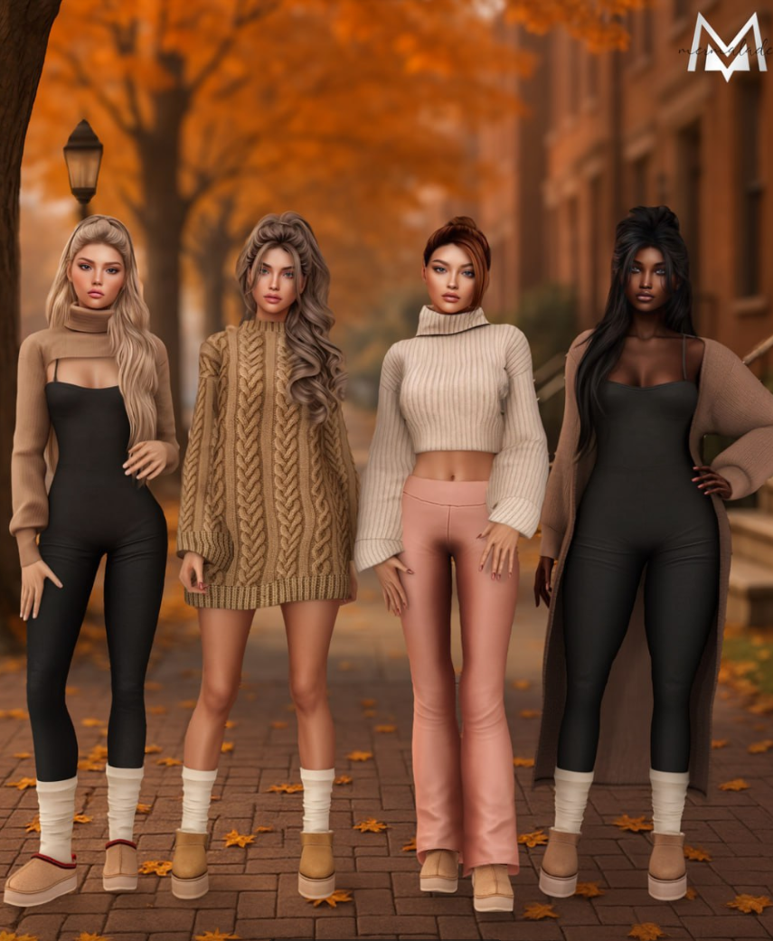 Mermalade - 🍁Autumn Lounge Collection🍁 для Симс 4. Скачать мод