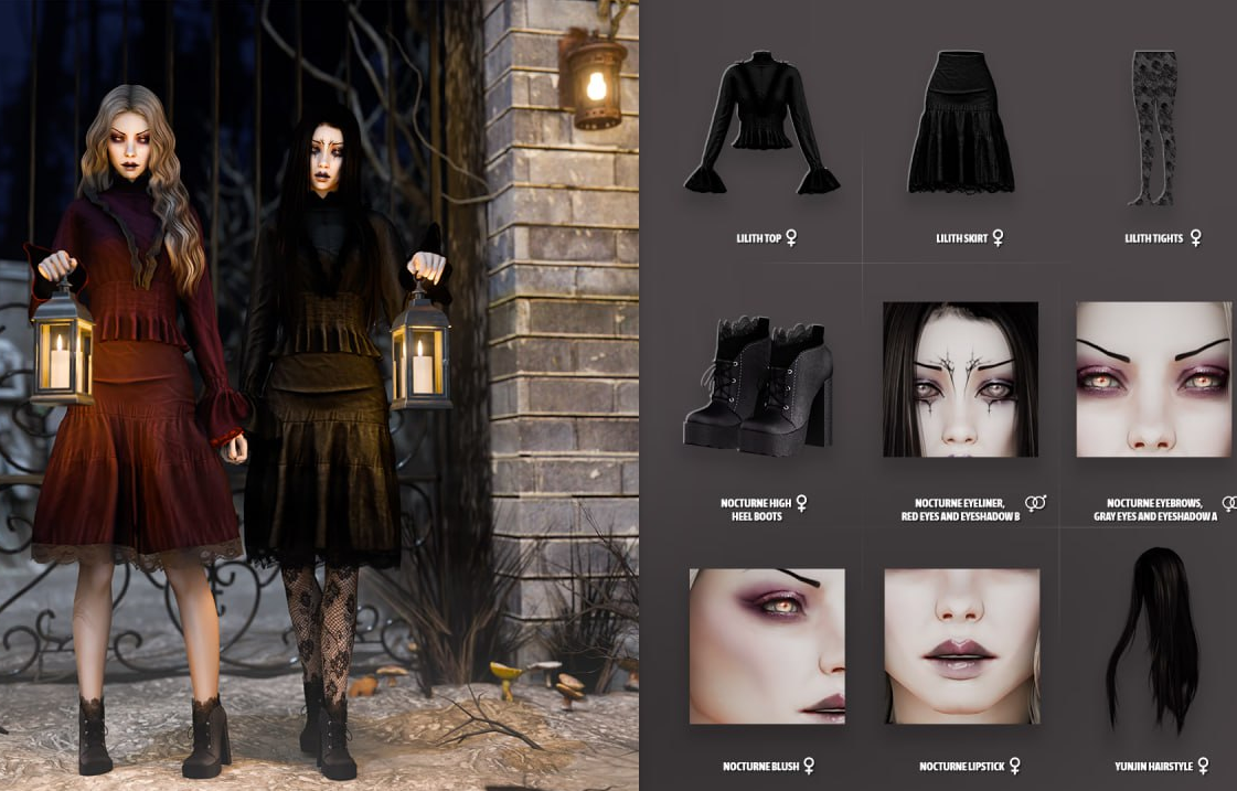 🥀Modco - Nocturne Set для Симс 4. Скачать мод  🥀Modco - Nocturne Set для Симс 4. Скачать мод