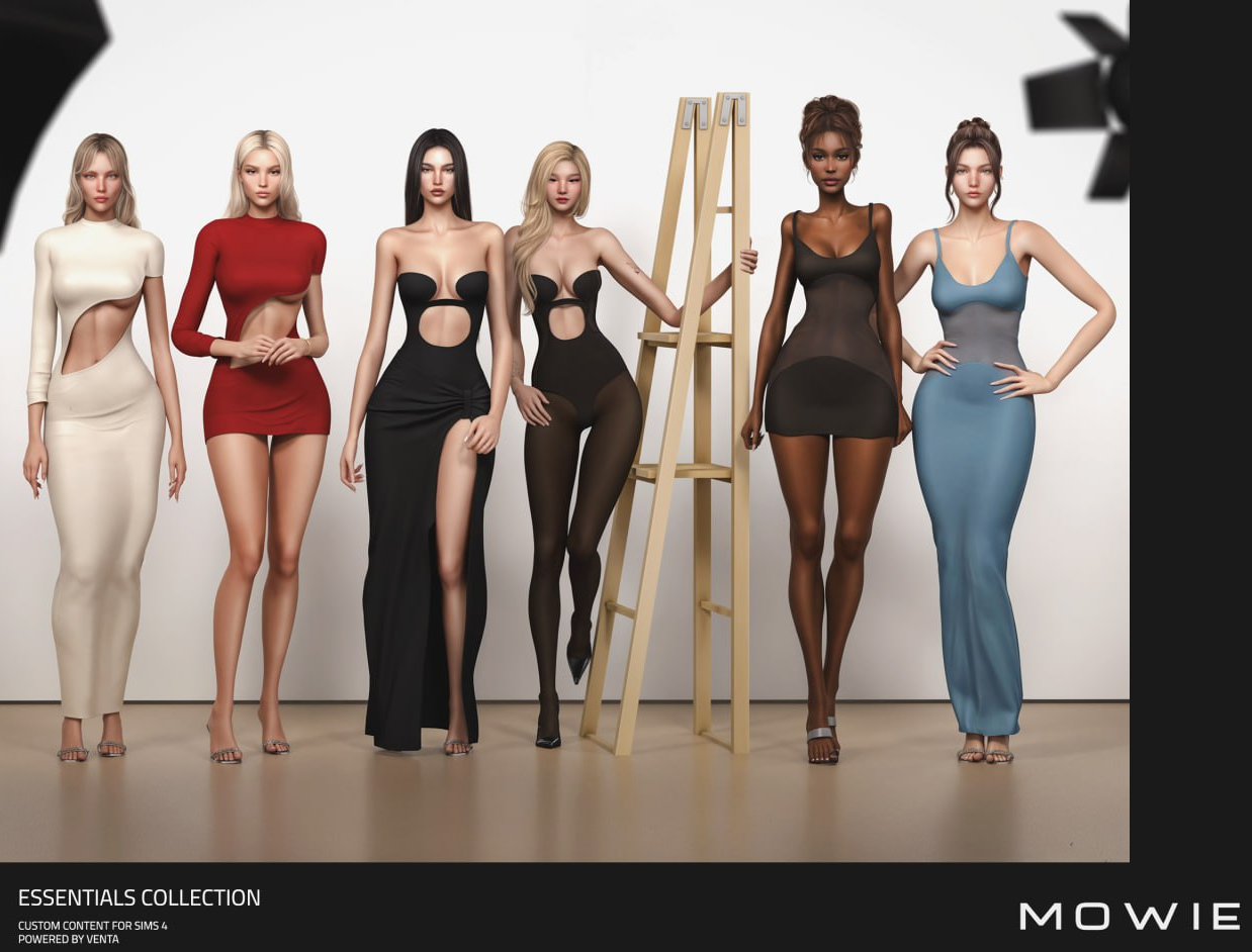 MOWIE - Essentials Collection для Симс 4. Скачать мод