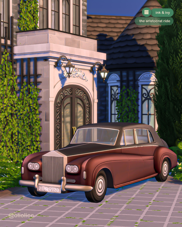 OLIOLI - Ink & Ivy - Aristocrat Ride для Симс 4. Скачать мод